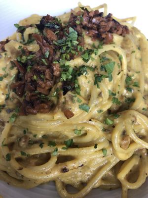 Carbonara delicious  at Pura Vita in Redondo Beach