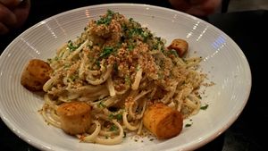 Linguine de mara  at Pura Vita in Redondo Beach