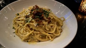 Carbonara  at Pura Vita in Redondo Beach