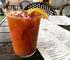 Iced tea  at Pura Vita in Redondo Beach