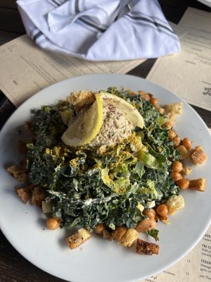 Caesar salad w/ “tuna"  at Pura Vita in Redondo Beach