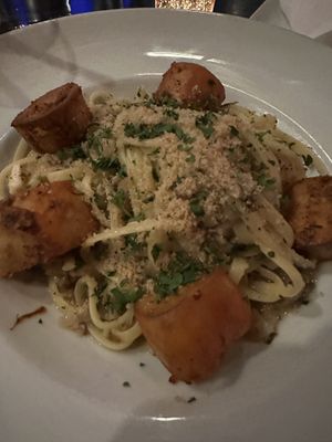 Pasta and Mushrooms   at Pura Vita in Redondo Beach