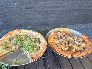 Pizzas…..yum!  at Pura Vita in Redondo Beach