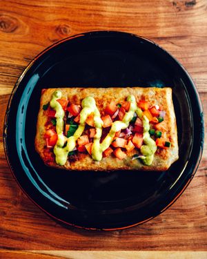 E.P's Bean & Rice Chimichanga at E.P's Takeaway in Copenhagen