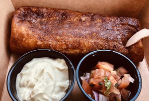 Chimichangas at E.P's Takeaway in Copenhagen