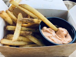 Fries w. Horseradish mayo  at E.P's Takeaway in Copenhagen