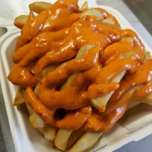 Calabrian Chili Whiz Fries at Algorithm Food Truck in Philadelphia