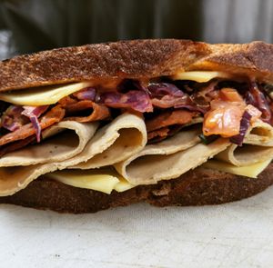 Jumbo Reuben at Algorithm Food Truck in Philadelphia