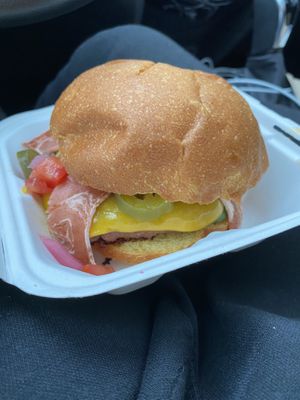 The Libertine Burger. at Algorithm Food Truck in Philadelphia