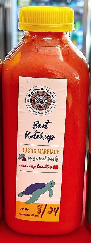 Beet Ketchup at Algorithm Food Truck in Philadelphia