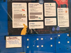 Menu at Algorithm Food Truck in Philadelphia