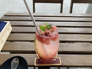 Pink lemonade at Millow Kitchen in Yokohama