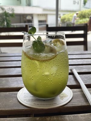 Matcha Lemonade 😋  at Millow Kitchen in Yokohama