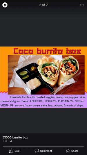 Burritos at COCO Burrito Box in Chiang Mai
