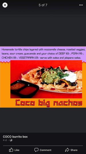 Nachos at COCO Burrito Box in Chiang Mai