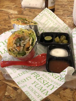 Hummus Burrito at COCO Burrito Box in Chiang Mai