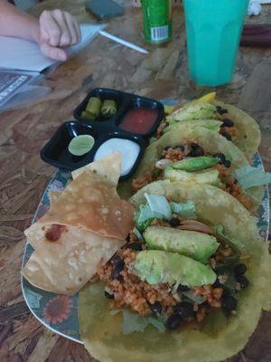 Vegan tacos at COCO Burrito Box in Chiang Mai
