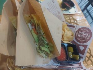 Pesto mushroom wrap at COCO Burrito Box in Chiang Mai