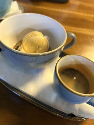Vegan affogato   at Up North Pizza Co in South Shields