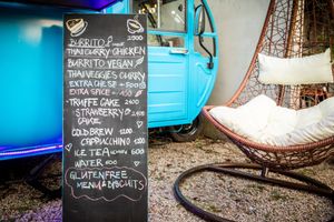 Everyday a vegan menu !! Avalable as a dish or burrito.
Menu changing every second day. at Sweeties by Celia in Samara