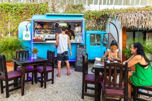 Little blue gourmet truck ! at Sweeties by Celia in Samara
