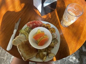 Vegan brunch...incredible at Bohemia Cafe in Samara