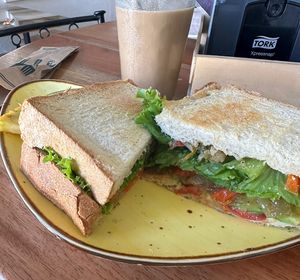 Vegan toasty   at Bohemia Cafe in Samara