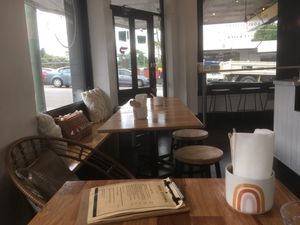 Plenty of seating in this cosy spot right across the road from Camberwell Station at Soul Sisters Café in Camberwell