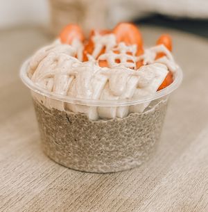 vanilla chia pudding at Soul Sisters Café in Camberwell