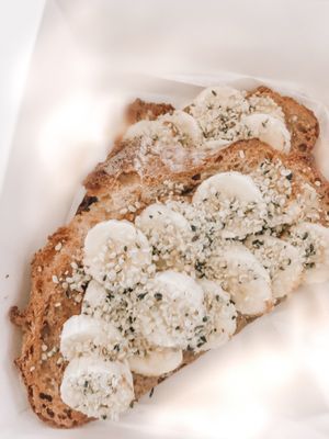 banana toast at Soul Sisters Café in Camberwell