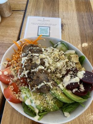 Unhappy Buddha Bowl at Soul Sisters Café in Camberwell