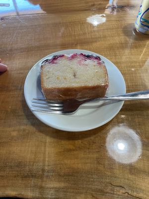 Lemon cranberry cake at The Hip Cafe in Fayetteville
