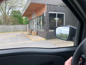 Main restaurant with drive up window on the side. at The Hip Cafe in Fayetteville