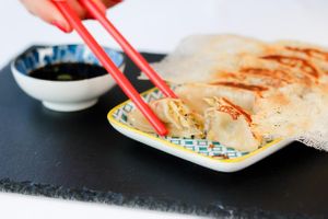 Veggie Gyozas  at Atsui Ramen in San Jose
