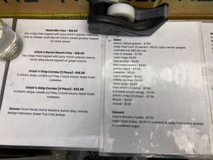 Food menu part 2 as of 2021-06-12 at Don't be Chick'n in San Jose