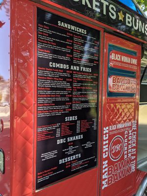 Menu at Don't be Chick'n in San Jose