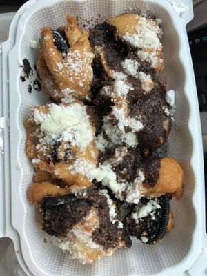 Deep Fried Oreos at Don't be Chick'n in San Jose