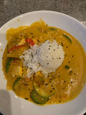 Pumpkin curry at Pineapple's in Hilo