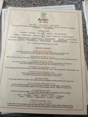  at Pineapple's in Hilo