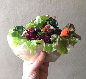 Vegan falafel at Ejima - Falafel & Coffee Stand 江島食堂 in Tokyo