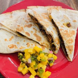 Al Pastor Quesadilla w/ Mango salsa at Sugar Taco in Sherman Oaks