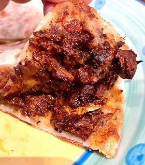 Very Oily Quesadilla (al pastor) 😔 at Sugar Taco in Sherman Oaks