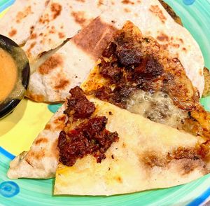 Very Oily Quesadilla (al pastor) at Sugar Taco in Sherman Oaks