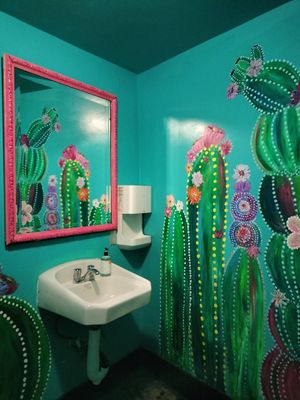 Cute bathroom at Sugar Taco in Sherman Oaks
