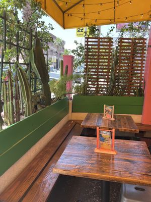 Beautiful outdoor patio   at Sugar Taco in Sherman Oaks