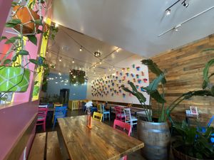 Bright, fun decor   at Sugar Taco in Sherman Oaks