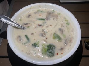 Tom Kha soup  at Mama Ning's Thai in Watkinsville