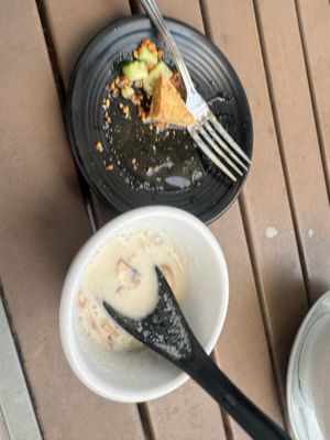 Tom Kha and crispy tofu   at Mama Ning's Thai in Watkinsville