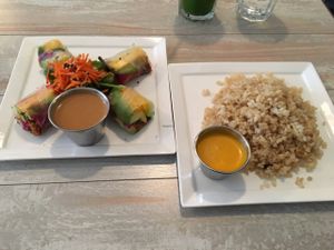 Crystal Rolls & Brown Rice at Candle Cafe in New York City