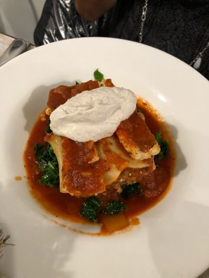 Lasagna was amazing at Candle Cafe in New York City